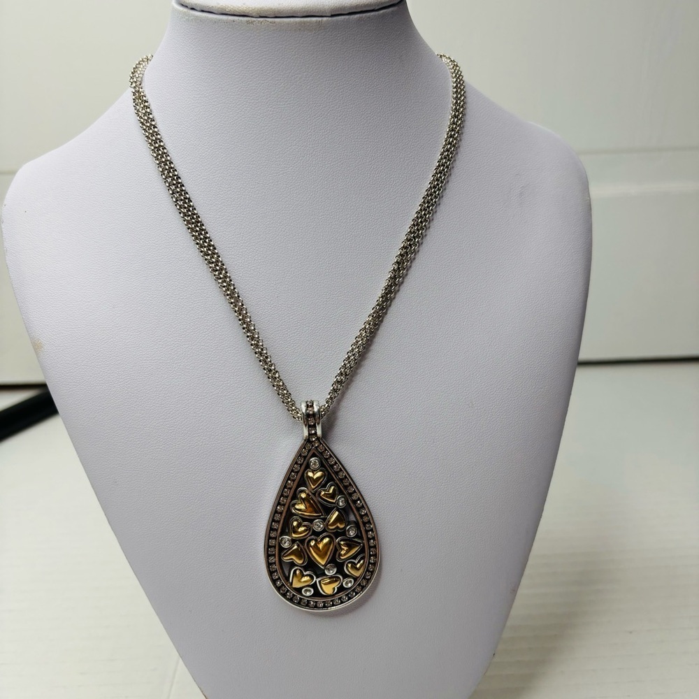 New BRIGHTON Crazy Love Silver Gold Pendent Necklace